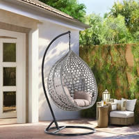 Balançoire Oeuf Chaise Mobilier De Jardin Extérieur Hamac Moderne À Bascule Cour Patio Balançoires Panier Rotin Jardin Chaise Suspendue