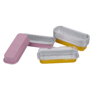 Moule à pâtisserie jetable carré de 300 ml en aluminium, boîte en aluminium pour glace, gâteau, récipient alimentaire en aluminium avec couvercle en PET - Product Image 4