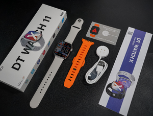 นาฬิกาอัจฉริยะ DT <span class=keywords><strong>WATCH</strong></span> 11 หน่วยความจำ 16GB รองรับ 5G/<span class=keywords><strong>WiFi</strong></span>/4G กันน้ำระดับ IP68 ปลดล็อคแล้ว เกรด A+ ตัวเรือนเหล็กคุณภาพเยี่ยม - Product Image 4