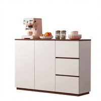 Meuble de rangement mural intégré XINGRUO, style minimaliste, pour salon, petit appartement, cuisine, en panneaux de particules, luxe léger
