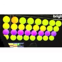 Boule lumineuse cinétique RGB d'extérieur pour Noël, éclairage de scène suspendu, IP65/68, LED, blanc, vert, rouge, rose, contrôlée par DMX