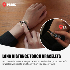 Pulseras de Pareja Sol y Luna de <span class=keywords><strong>Totwoo</strong></span> Wholesale Jewelry y Pulseras para Relaciones a Distancia - Product Image 3