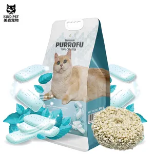 Products For Cat Litter Box Tofu Litter Natural Pea Material Cat Sand Factory Supplier