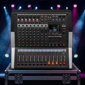 Mezclador amplificador de audio profesional GSP 10 de 10 canales y 500w con MP3 y Bluetooth para presentaciones en vivo y transmisiones en directo. - Product Image 5