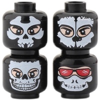 Mini figurine militaire Ghost Forces spéciales Emotion Head Face Mask Toy Building Block
