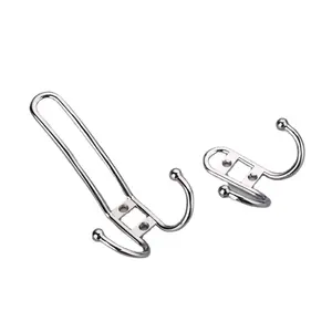 Functional Strong Heavy-duty Rust-proof double coat hooks chrome
