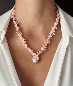 <span class=keywords><strong>Collana</strong></span> in Pietra Naturale con Perla Naturale per un Look Elegante Gioielli Estivi - Product Image 2