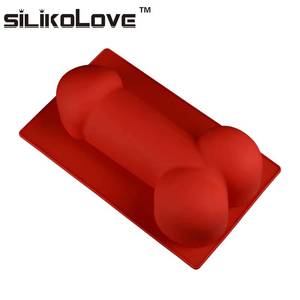 Molde de Silicona para Pastel con Forma de Pene, Marca MUYULINS, Platino LFGB, Antiadherente, Libre de BPA - Product Image 4