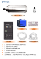 1.5kw 2.2kw 3.2kw Spindle Pendingin Air untuk Mesin Router CNC