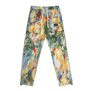 Wholesale jogging men's pocket jogger track pants can be customized pattern logo sweatpants pants cargo pants for men