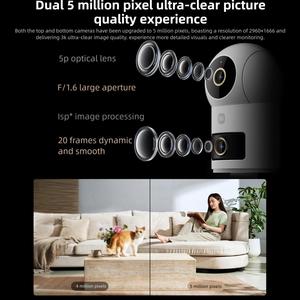 Cámara Inteligente Profesional <span class=keywords><strong>Xiaomi</strong></span> Mijia 4 con Doble Lente PTZ de <span class=keywords><strong>360</strong></span> Grados, 5MP, 3K HD, WiFi 6, Seguridad para el Hogar, Cámara con APP Mi Home - Product Image 4