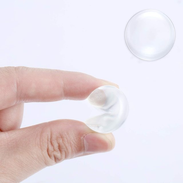 6 Pack Silicone Door Stopper Wall Protectors Reusable Self-Adhesive Door Bumper Protect Walls From Door Knob Impact