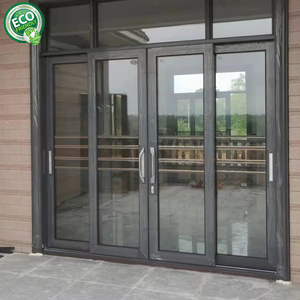 Puerta Corredera de Aluminio de Alta Calidad de 10 Pies de Altura, Puerta Corredera de Doble Vidrio con Eficiencia Energética en Venta - Product Image 4