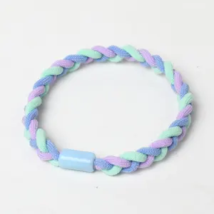 Koreanische Version des einfachen Kopfs eil Krawatte Haar Twist Braid neue Haarschmuck elastischen Gummiband hand gewebten Haar kreis