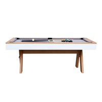 Nouvelle table de billard portable 3-en-1 multifonction 2024 de 6/7/8 pieds avec plateau de salle à manger en plastique