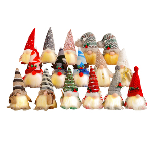 Gnome sans visage en peluche poupée pendentif fait à la main suédois Tomte décor de noël 2025 noël suspendus ornements Peige marque chine - Product Image 4