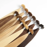 Extensions de cheveux naturels indiens Remy à pointe spirale, extensions à kératine pré-collées en U, pointes plates, double épaisseur, qualité salon, cheveux vierges