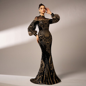 2025 <span class=keywords><strong>vestido</strong></span> de noche largo de cristal de lujo Dubai elegante <span class=keywords><strong>vestido</strong></span> musulmán mujeres <span class=keywords><strong>vestido</strong></span> de <span class=keywords><strong>fiesta</strong></span> de boda - Product Image 3