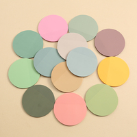 3*3 pouces personnalisé Die Cut Couleur clair rond transparent Notes autocollantes