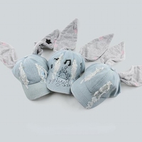 Chapeaux Y2k Nouveaux  Tenues Kpop Casquette de baseball Hip-hop Beanies Jeans Chapeau à oreilles de lapin pour fille