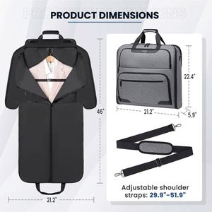 Muestra Gratis: Bolsa Impermeable para Ropa Colgante de 40 Pulgadas, con Bolsillos y Cierre Lateral - Product Image 4