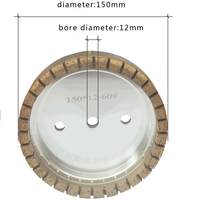 Roue de meulage abrasive en diamant, pour Machine à angle biseauté en verre