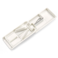 Organizador de medicamentos ABS portátil ligero, fácil de llevar, estuche de almacenamiento de pastillas, organizador de medicamentos de plástico del fabricante