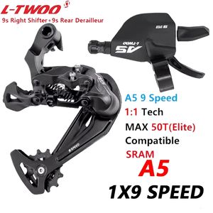 Grupo de Cambio LTWOO A5 1X9 Velocidades para Bicicleta de Montaña, Palanca de Cambio <span class=keywords><strong>9V</strong></span>, Kit de <span class=keywords><strong>Desviador</strong></span> Trasero - Product Image 5
