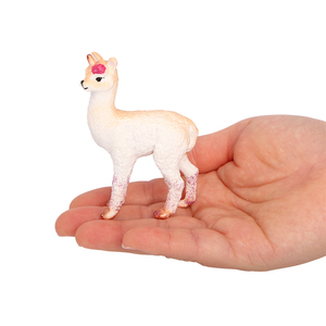 بيع بالجملة نموذج تمثال محاكاة صلب Alpaca (Lama alpacos PVC) ألعاب الماعز - Product Image 6