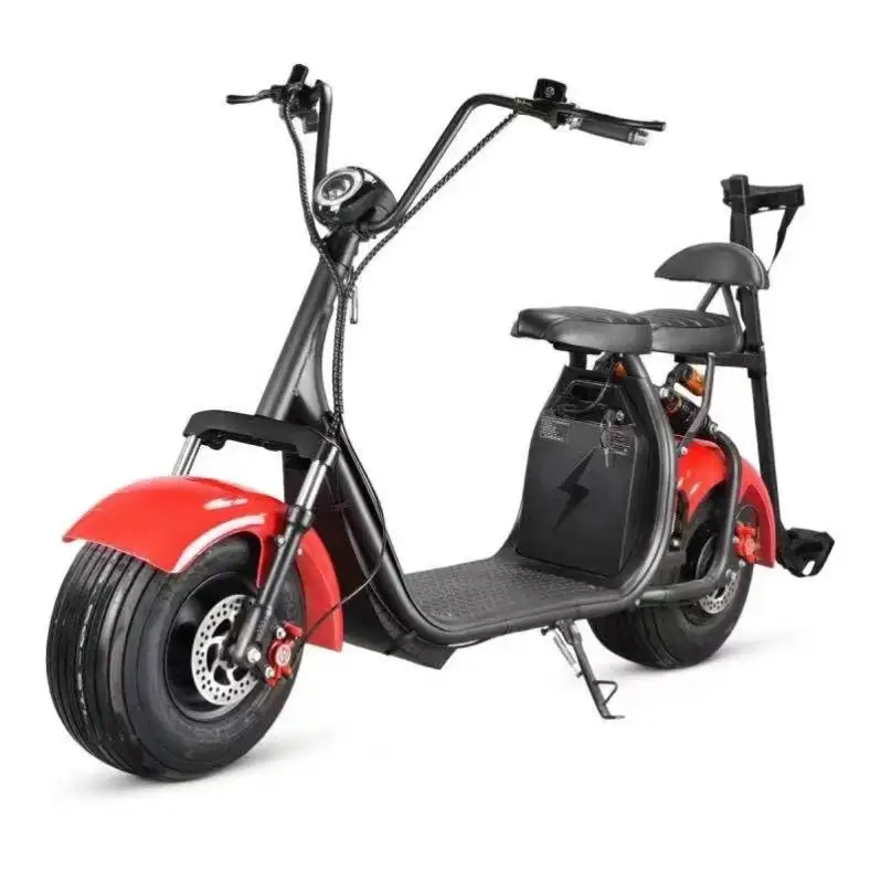 1000w seev citycoco scooter elétrico, 2 rodas kickbike grande rock pneu yide citycoco