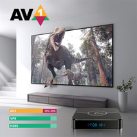 Kotak TV Android, RTC opsional Amlogic S905W2 4GB 32GB 5G WiFi Set-kotak atas Android 4K