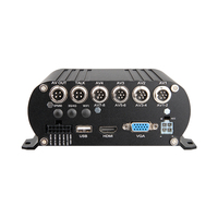 8CH H.264 1080P AHD Mobile HDD voiture DVR avec 7 pouces VGA moniteur et 6 IR Vision nocturne caméras étanches pour camion RV Van Bus