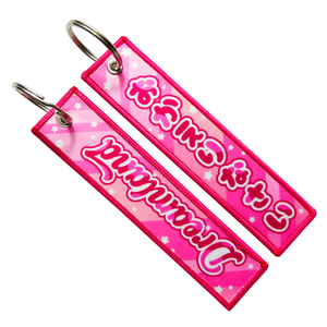 Impression par sublimation personnalisée porte-clés tissu double face brodé dessin animé <span class=keywords><strong>Mario</strong></span> porte-clés photo numérique - Product Image 5