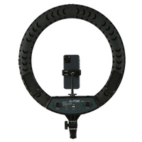 Lampu Ring LED Selfie Isi Ulang Daya Baterai 18 Inch Dua Warna Portabel dengan Remote dan Tas untuk Youtube TikTok