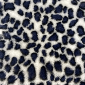 China Manufacturer Wholesale Super Soft Animal Faux Fur Leopard <strong>Print</strong> <strong>Rabbit</strong> Plush Polyester <strong>Fabric</strong> - Product Image 2