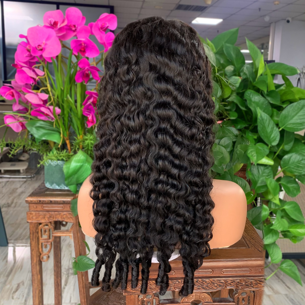 Human Hair Wigs 1b# Burmese Curl