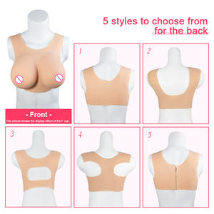 Bonnet de Poitrine en Silicone Style Gilet à Col Rond Monobloc avec Rembourrage Coton et Silicone OEM/ODM pour Cosplay, 6 Couleurs, Amélioration <span class=keywords><strong>Mammaire</strong></span> - Product Image 3