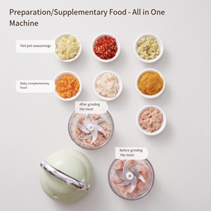 Hot Selling Mini <b>Electric</b> Baby Food Processor Maker 300Ml Portable Fruit Juice Mixer <b>Electric</b> <b>Meat</b> <b>Grinder</b> Food Blender - Product Image 6