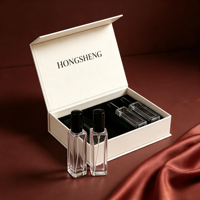 Ensemble de flacons de parfum cosmétique personnalisés, emballage en boîte-cadeau rigide magnétique, boîte d'emballage scellée par aimant pour huile essentielle