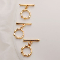 WT-JFE108 18k Cuivre Enveloppé Or Couleur Protection 0T Boucle Connexion Queue Collier Bracelet Plaqué Or Boucle D'oreille