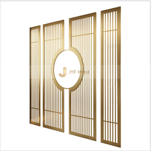 EX1046 Moderno Separador de Ambientes Plegable de Acero Inoxidable con Diseño de Corte Láser para Oficina, Apartamento, Decoración de Ingeniería - Product Image 4