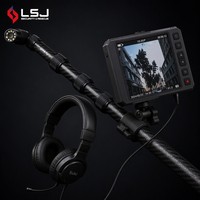 Caméra de recherche rotative à 360° LSJ-C-E 1080P HD, détecteur de vie, tige en fibre de carbone de 3,5 m, interphone bidirectionnel, sauvetage USAR