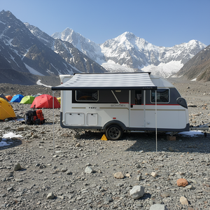 Auvent de camping-car rétractable manuel en alliage d'aluminium imperméable avec protection UV pour camping-car <span class=keywords><strong>caravane</strong></span> camping équipement de plein air - Product Image 1