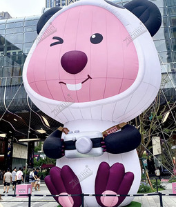 Globo Publicitario de Alta Calidad Zhenmei, Color Rosa, Mascota LOPPY, Ideal para Inauguración de Tiendas y Campañas de Marketing - Product Image 3