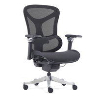 Chaise de bureau exécutive moderne en tissu, design ergonomique, accoudoirs réglables 6D, soutien lombaire réglable, siège en maille, bureau/gaming