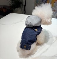 Chemises et Manteaux Modernes en Jean pour Chiens et Chats, en Coton Écologique, Vente en Gros, Style Décontracté Printemps-Hiver