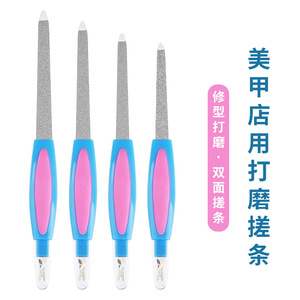 Herramienta para uñas 2 en 1: lima para uñas, removedor de cutículas, lima de doble punta de acero inoxidable, lima para pulir uñas. - Product Image 3
