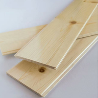 Panneau mural décoratif multifonction, rainurage et languette, revêtement en bois véritable pour plafond