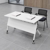 Table de formation mobile et silencieuse en PVC, multi-usage, pliable, simple, pour bureau et conférence, nouvelle collection