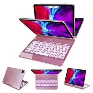 360 Degree Rotating Tablet Case for For iPad Pro 11 Keyboard Case Pro 1st/2nd Detachable Smart Case With BT Keyboard